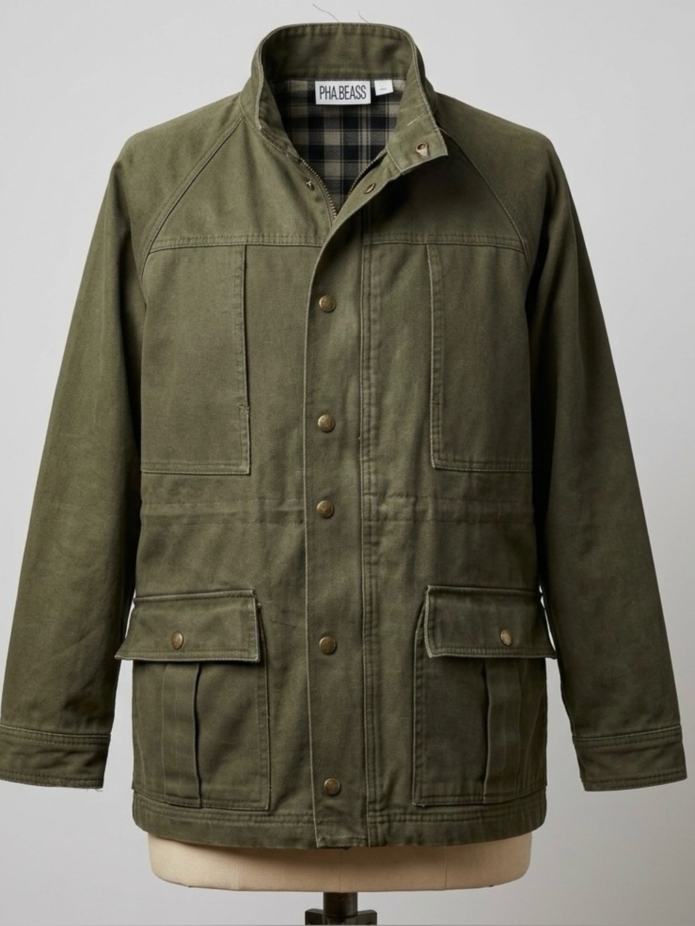 Vintage Bill Blass Chore/Barn Coat Army Green Unisex- Mens Size M
